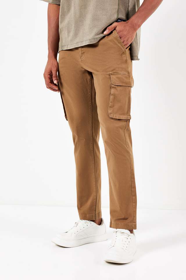 Solid-Twill-Slim-Fit-Men-s-Cargo-Pant