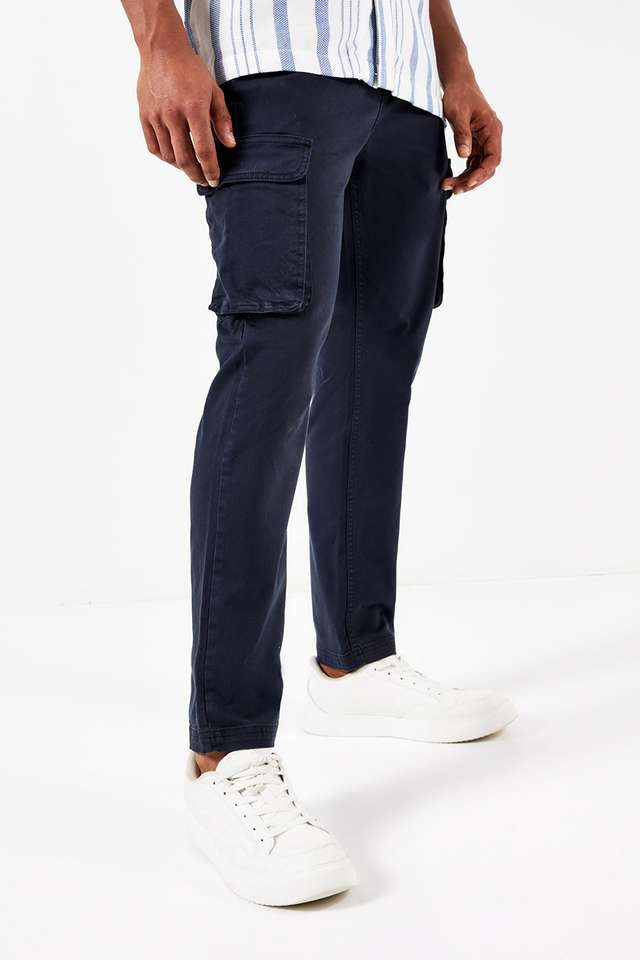 Solid-Twill-Slim-Fit-Men-s-Cargo-Pant