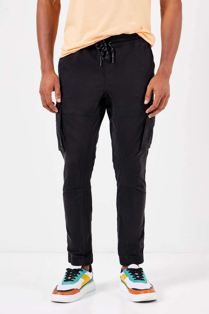 Solid-Twill-Slim-Fit-Men-s-Joggers