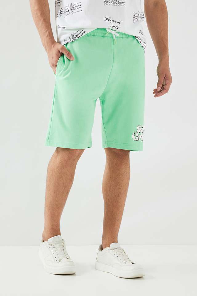 Solid-Cotton-Slim-Fit-Men-s-Shorts