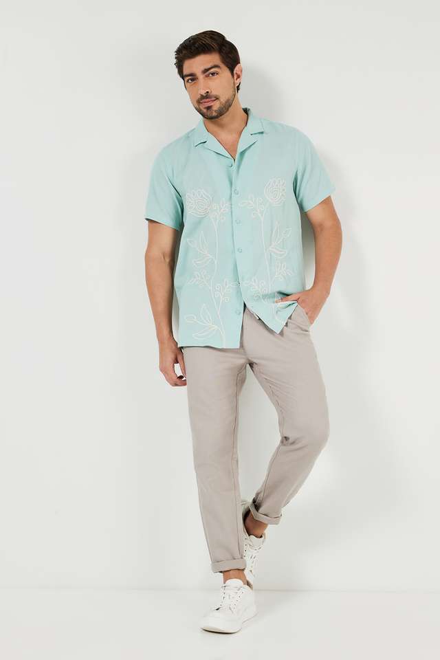 Embellished-Viscose-Relaxed-Fit-Men-s-Casual-Shirt