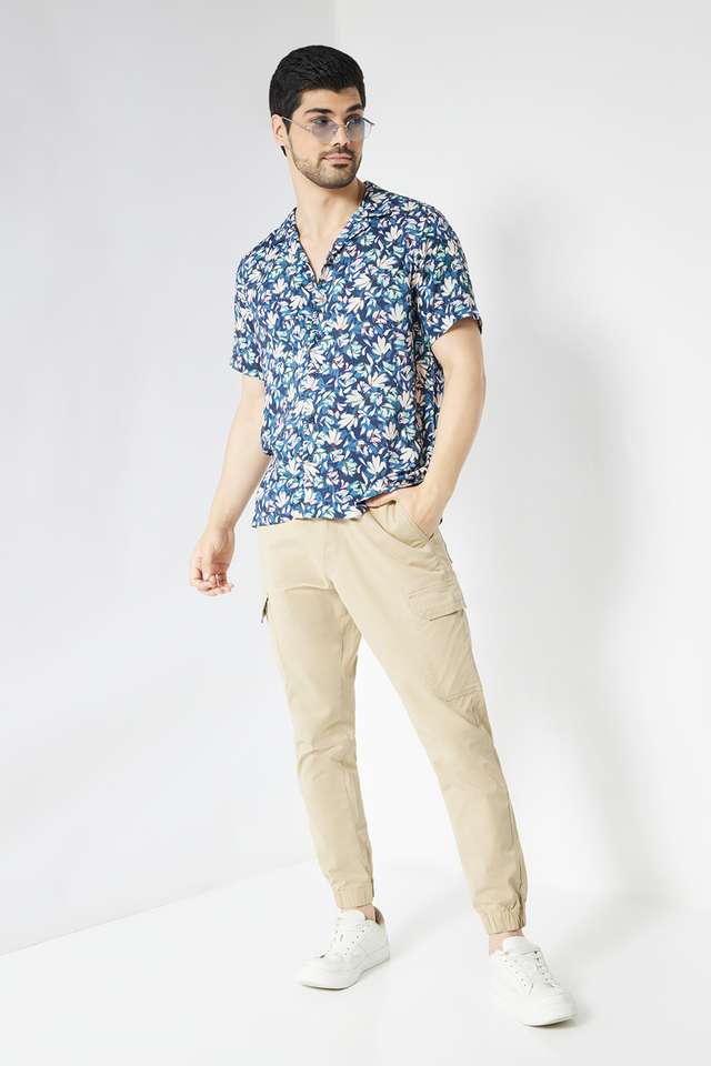 Printed-Blended-Fabric-Regular-Fit-Men-s-Casual-Shirt