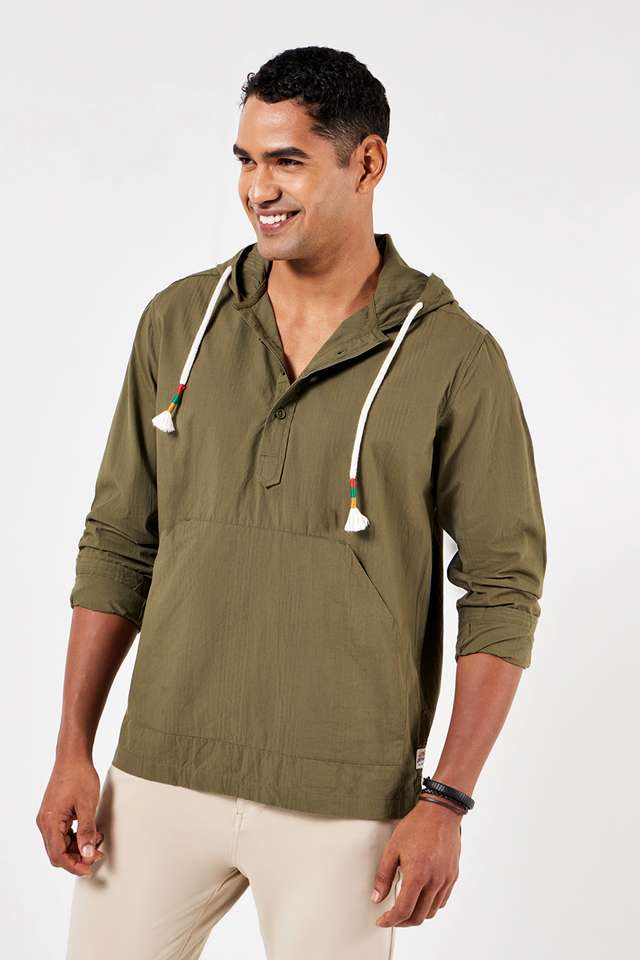 Seersucker-Cotton-Relaxed-Fit-Men-s-Casual-Shirt