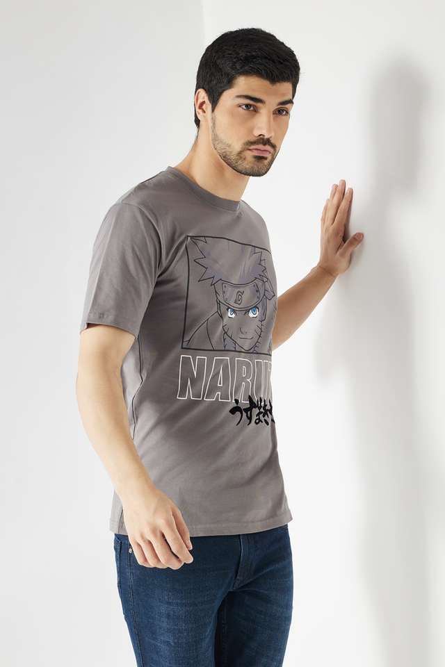 Printed-Blended-Fabric-Round-Neck-Men-s-T-Shirt