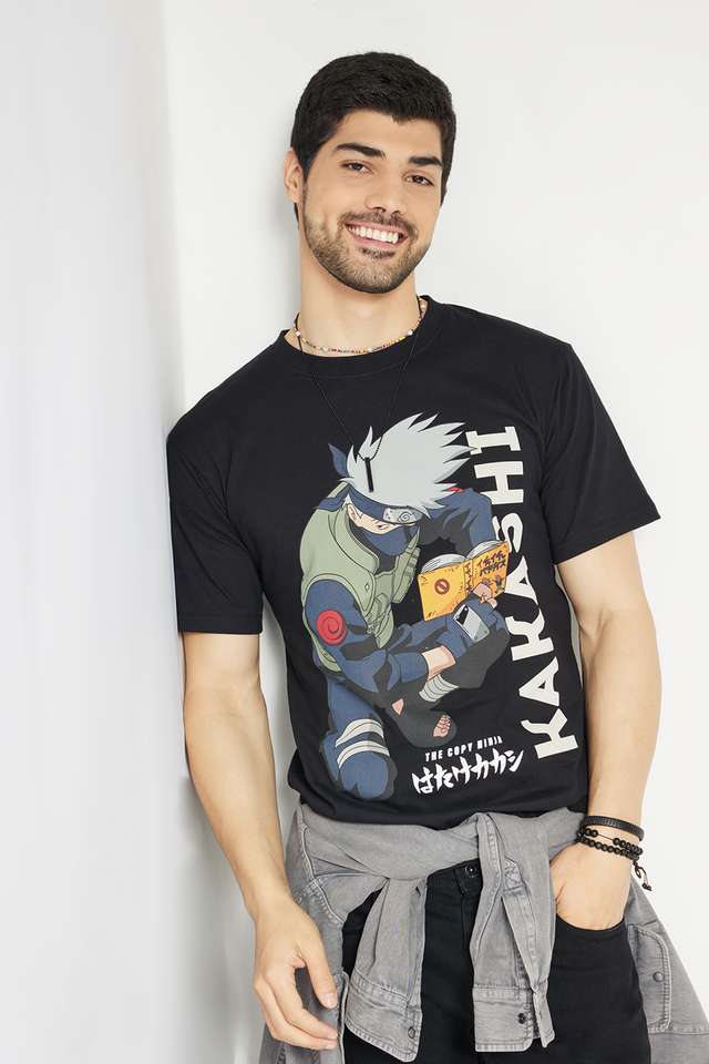 Printed-Blended-Fabric-Round-Neck-Men-s-T-Shirt