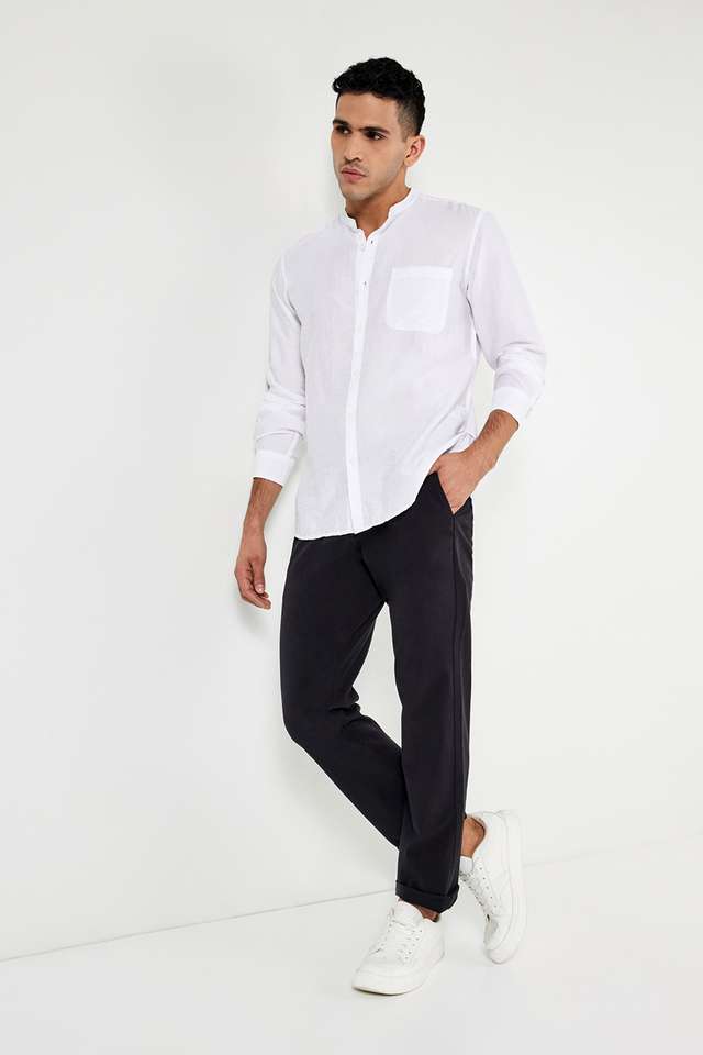 Solid-Viscose-Slim-Fit-Men-s-Casual-Shirt