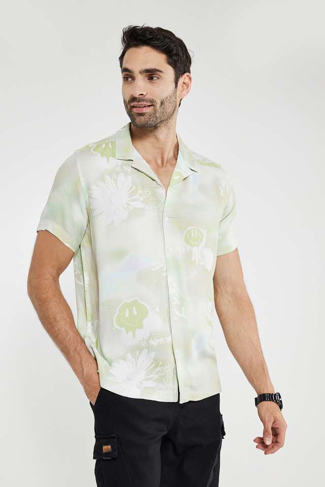Graphic-Print-Viscose-Relaxed-Fit-Men-s-Casual-Shirt