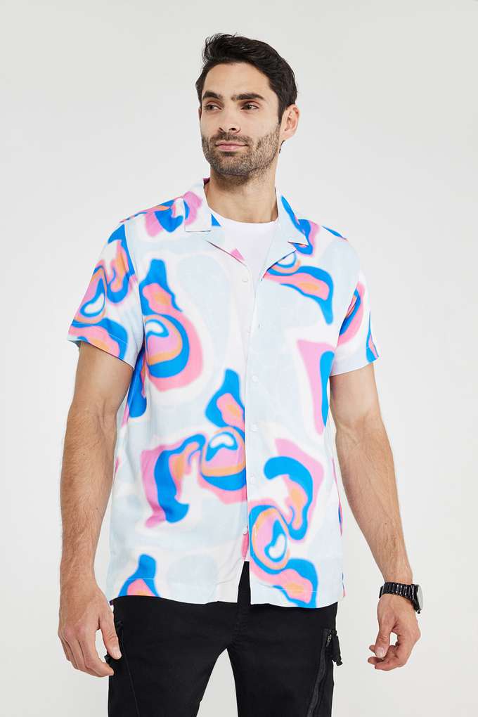 Graphic-Print-Viscose-Relaxed-Fit-Men-s-Casual-Shirt