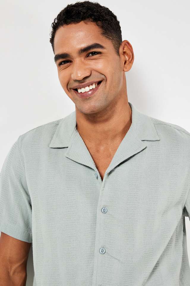 Textured-Cotton-Relaxed-Fit-Men-s-Casual-Shirt