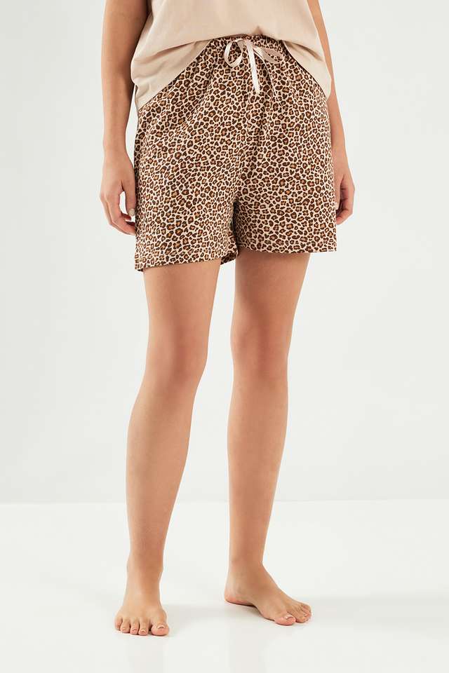 Solid-Blended-Fabric-Regular-Fit-Women-s-Hot-Pants