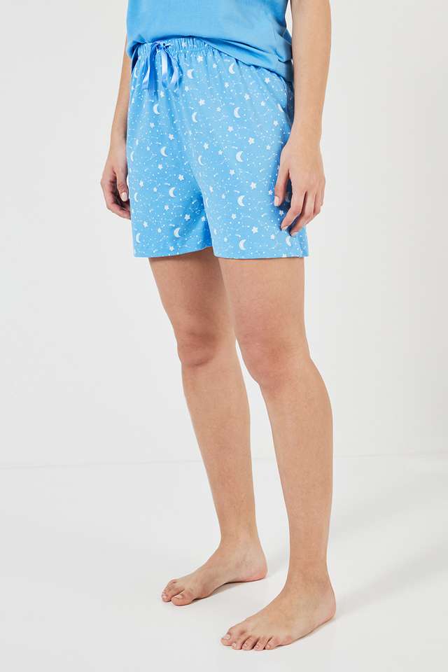 Regular-Fit-Mid-Thigh-Cotton-Women-s-Night-Wear-Shorts