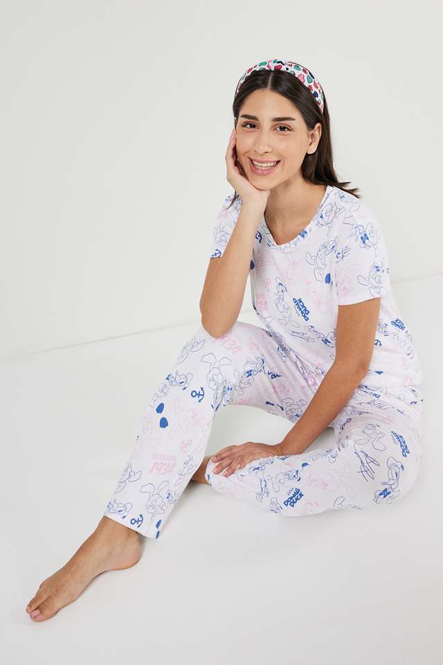 Half-Sleeves-Viscose-Women-s-Nightsuit