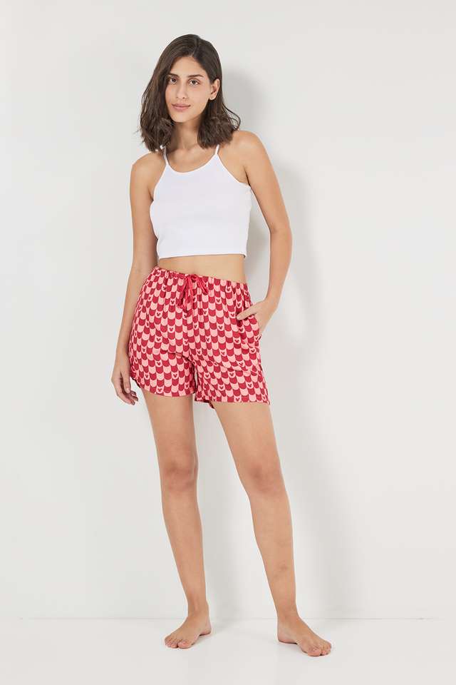 Mid-Thigh-Viscose-Women-s-Casual-Wear-Shorts