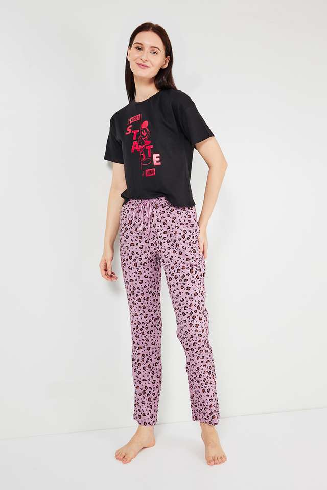 Printed-Round-Neck-Cotton-Women-s-Casual-Wear-Sleep-T-Shirt