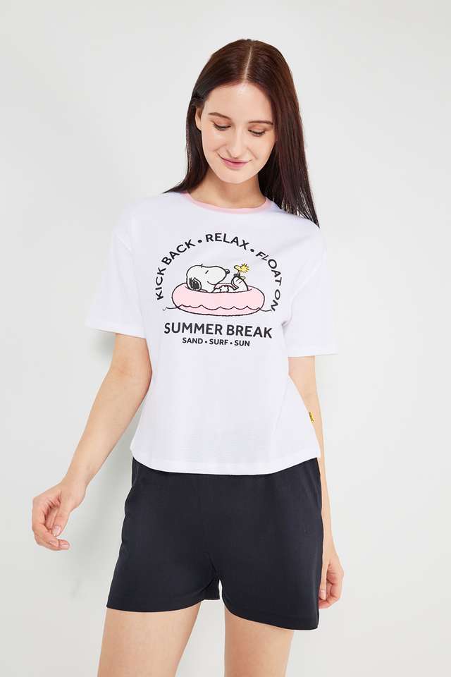 Printed-Round-Neck-Cotton-Women-s-Casual-Wear-Sleep-T-Shirt