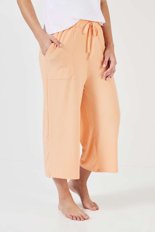 Solid-Viscose-Women-s-Casual-Wear-Lounge-Pants