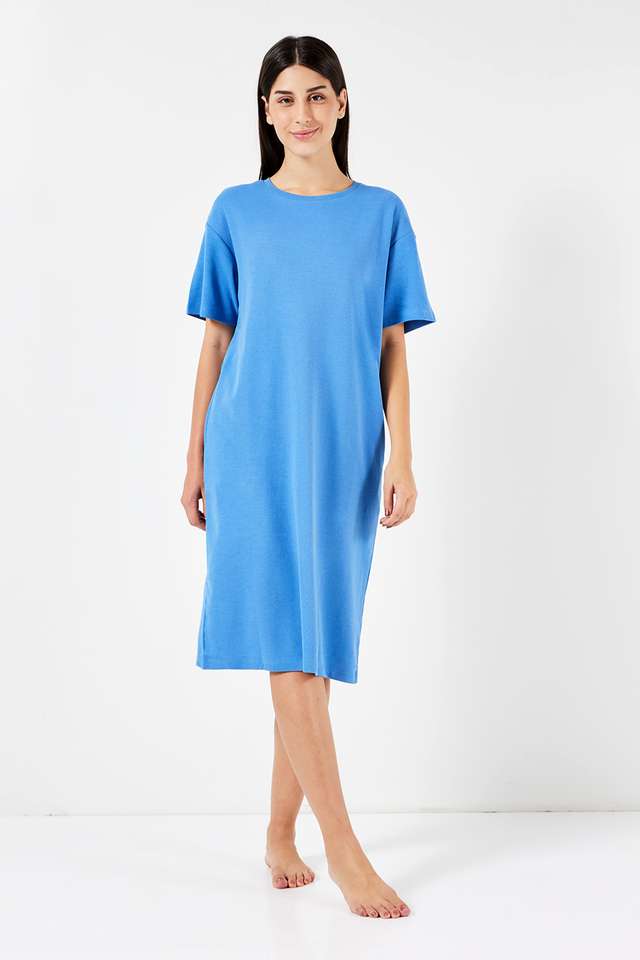 Half-Sleeves-Cotton-Women-s-Night-Gown