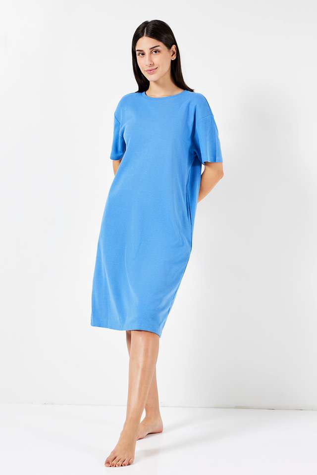 Half-Sleeves-Cotton-Women-s-Night-Gown