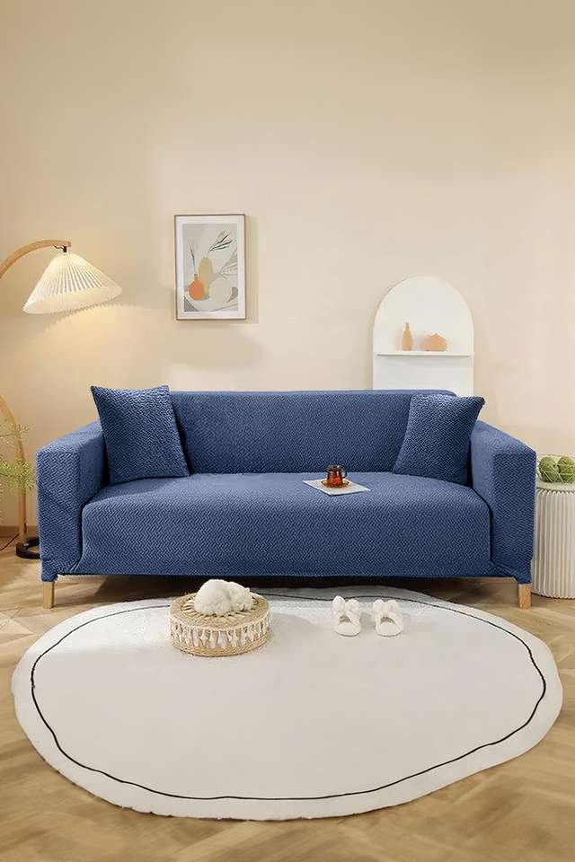 Entwine-Single-Seater-Blue-Sofa-Cover