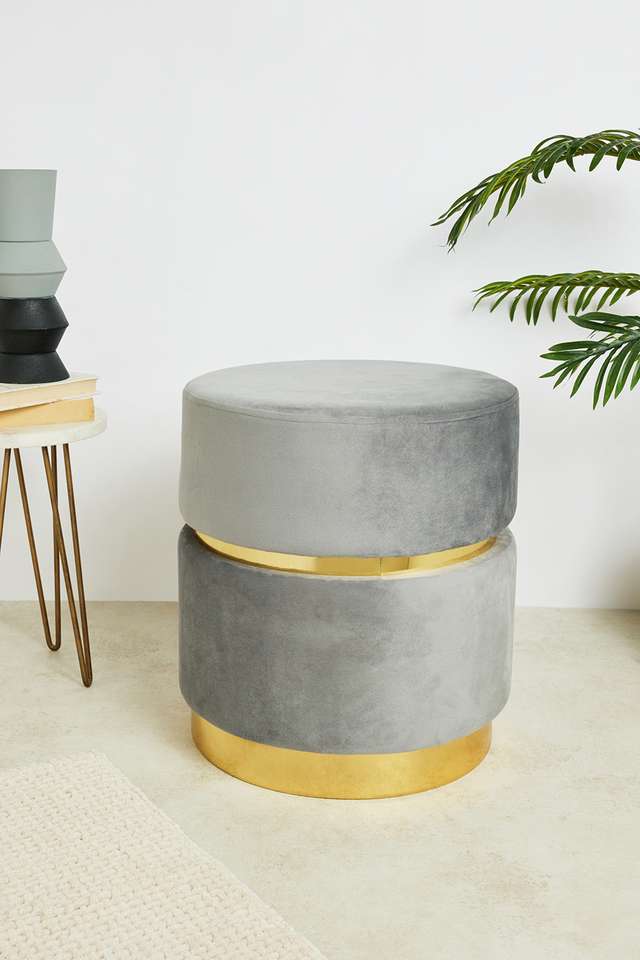 Masimo-Gold-Line-Grey-Ottoman