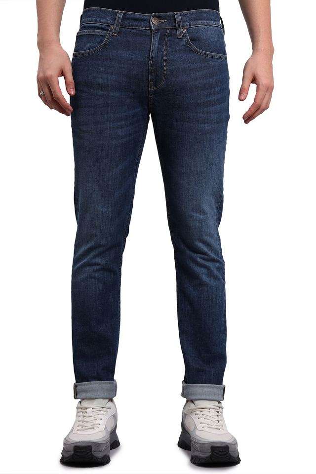 Whiskering-Wash-Cotton-Slim-Fit-Men-s-Jeans