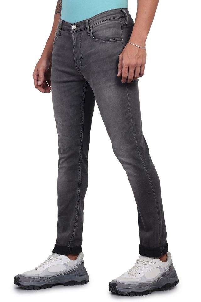 Light-Wash-Cotton-Skinny-Fit-Men-s-Jeans