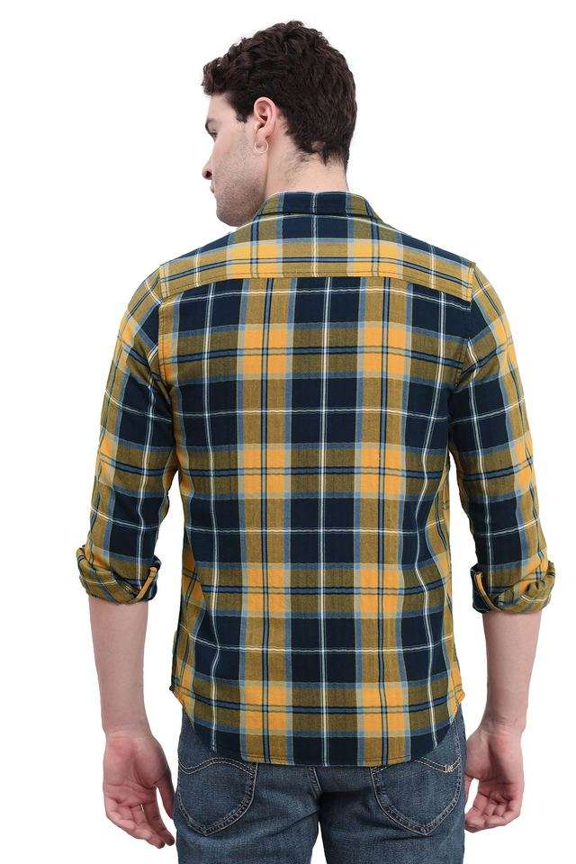 Checks-Cotton-Slim-Fit-Men-s-Casual-Wear-Shirt