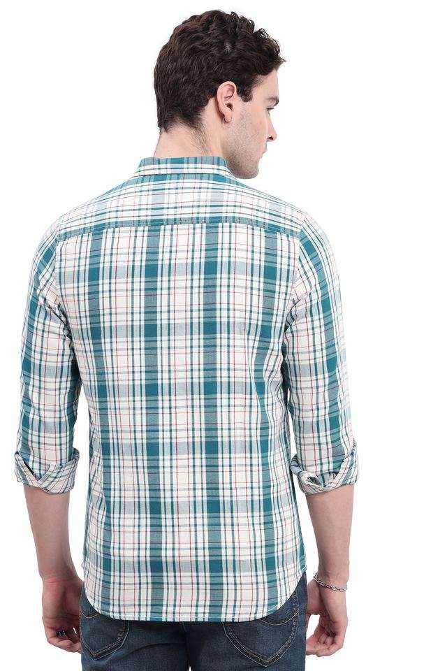 Checks-Cotton-Slim-Fit-Men-s-Casual-Wear-Shirt