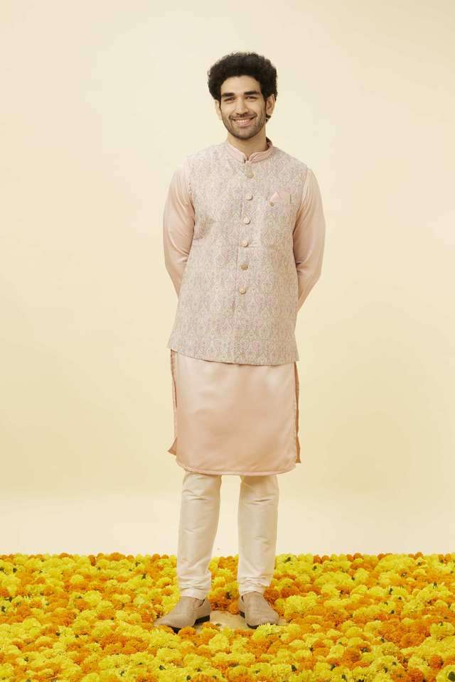 Jaquard-Regular-Fit-Men-s-Casual-Wear-Nehru-Jacket