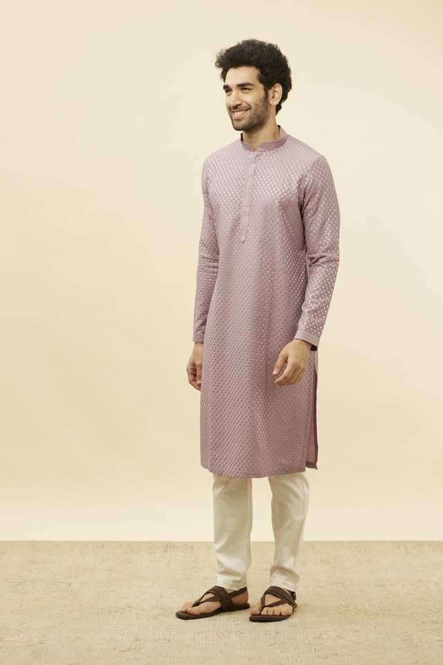 Embroidered-Full-Length-Silk-Men-s-Kurta-Set