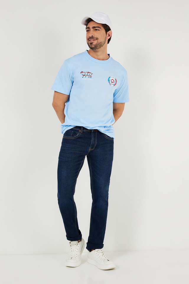 Character-Print-Cotton-Round-Neck-Men-s-T-Shirt
