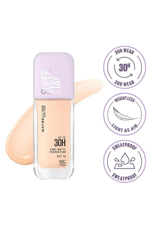 Super-Stay-Lumi-Matte-Sweatproof-Liquid-Foundation -30Hrs-Longwear-Yet-Light-As-Air -Transferproof-with-SPF16---Shade-115 -35-gm