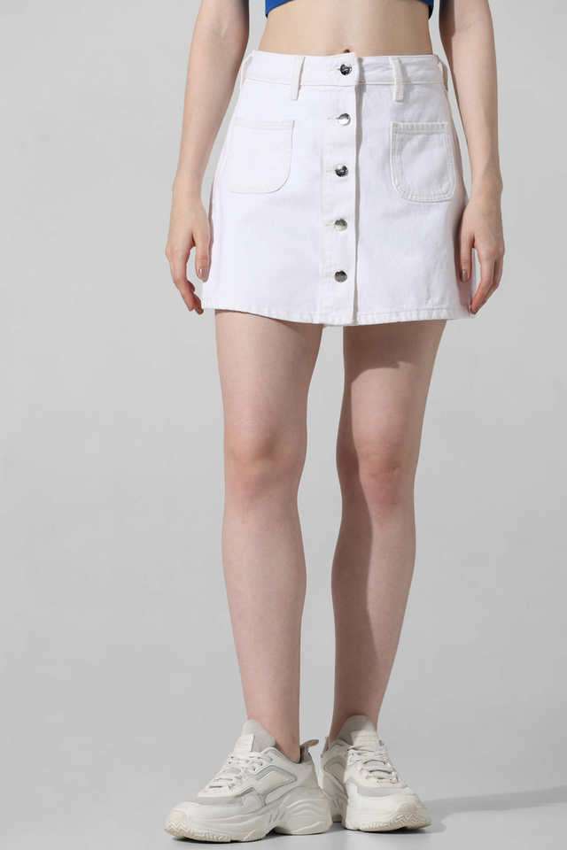Straight-Fit-Above-Knee-Cotton-Women-s-Casual-Wear-Skorts