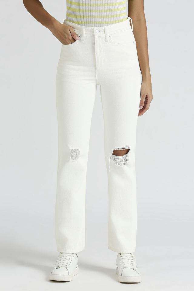 pepe High Rise Cotton Straight Fit Women's Jeans-picture-34