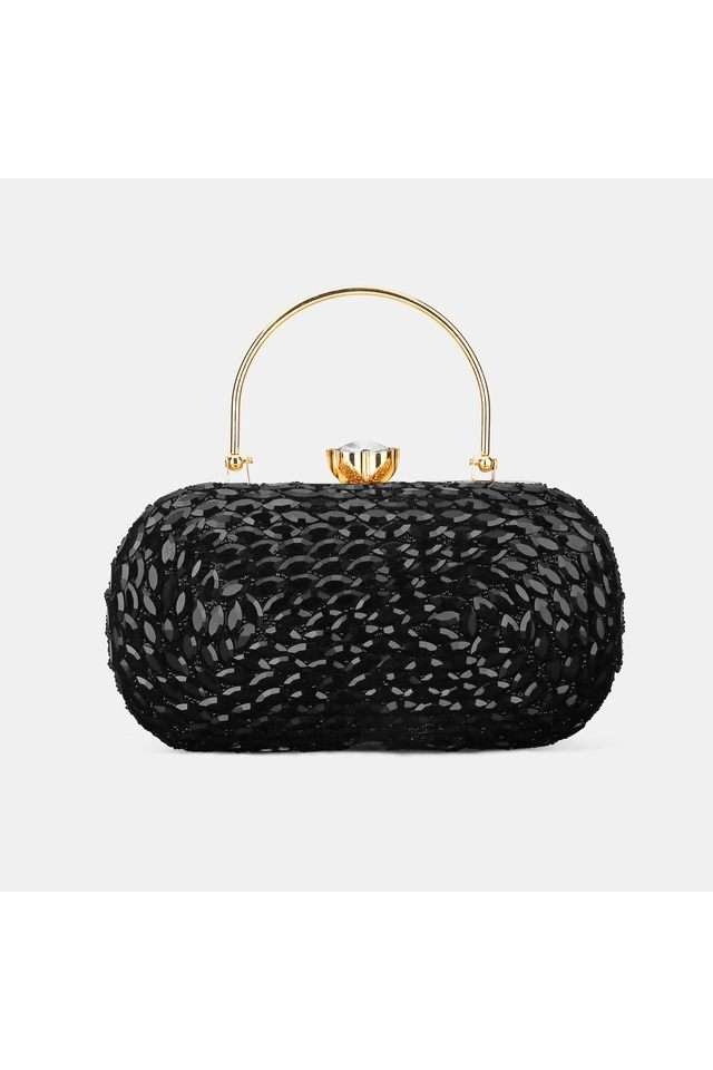 Lx-Jewel-Synthetic-Zipper-Closure-Women-s-Clutch
