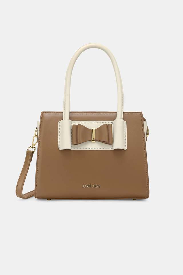 Lx-Knot-Solid-Synthetic-Zipper-Closure-Women-s-Satchel-Bag