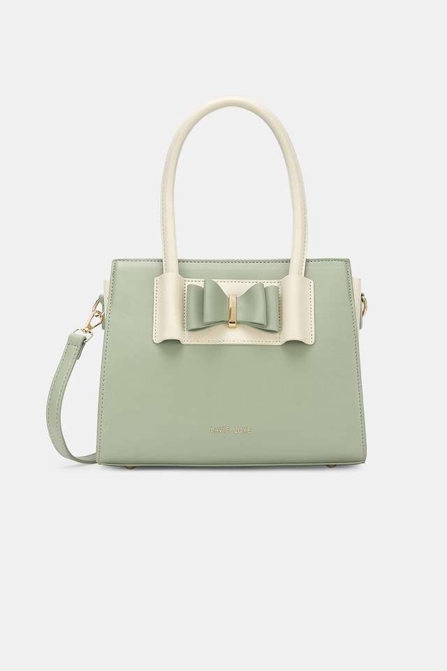Lx-Knot-Solid-Synthetic-Zipper-Closure-Women-s-Satchel-Bag