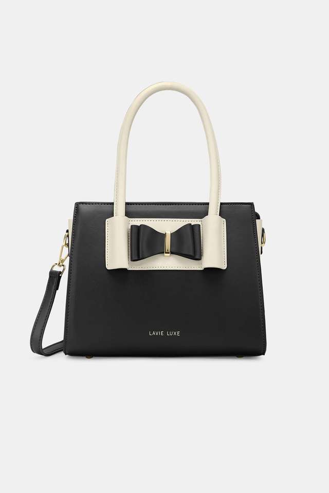 Lx-Knot-Solid-Synthetic-Zipper-Closure-Women-s-Satchel-Bag