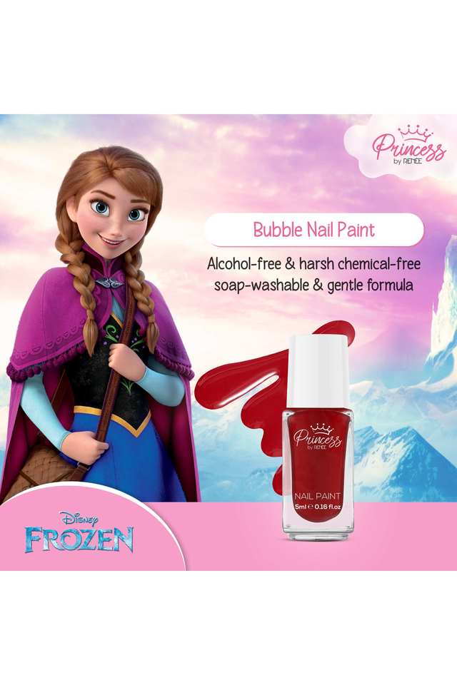 Disney-Frozen-Princess-By-Bubbles-Nail-Paint---Anna-Red -5-ml