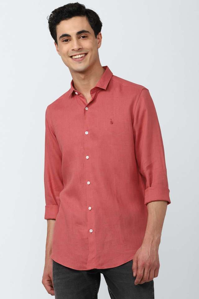 Solid-Linen-Slim-Fit-Men-s-Casual-Wear-Shirt