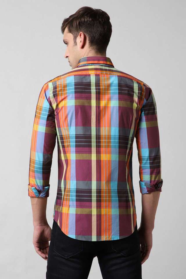 Checks-Cotton-Slim-Fit-Men-s-Casual-Wear-Shirt