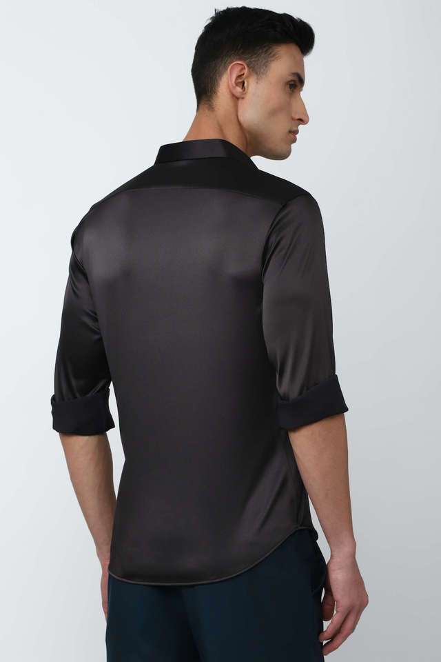 Solid-Blended-Fabric-Slim-Fit-Men-Casual-Wear-Shirt