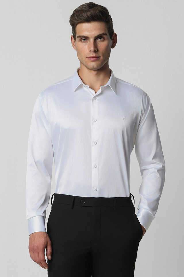 Solid-Blended-Fabric-Regular-Fit-Men-Formal-Wear-Shirt