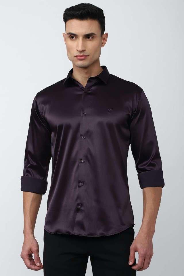 Solid-Blended-Fabric-Slim-Fit-Men-Casual-Wear-Shirt