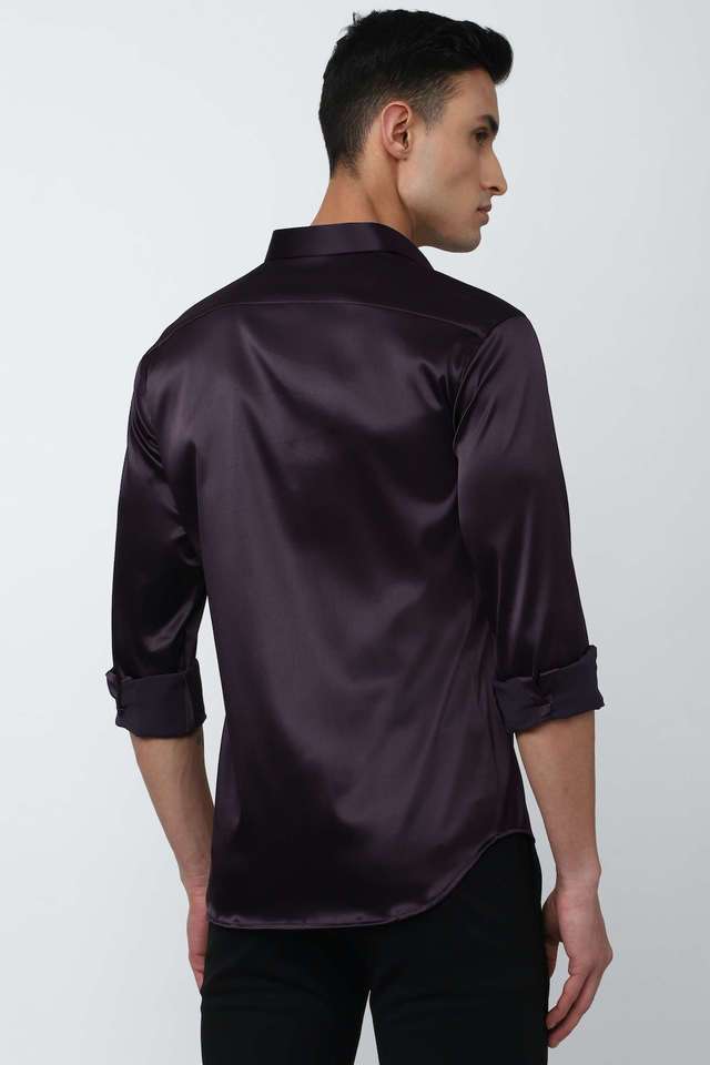 Solid-Blended-Fabric-Slim-Fit-Men-Casual-Wear-Shirt