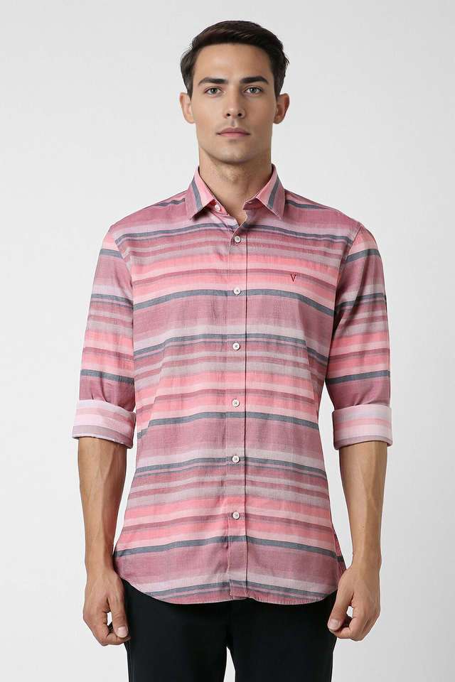 Stripes-Cotton-Slim-Fit-Men-s-Casual-Wear-Shirt