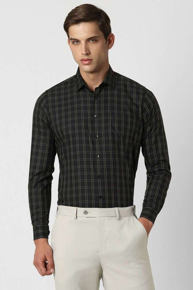 Checks-Cotton-Slim-Fit-Men-s-Formal-Shirt