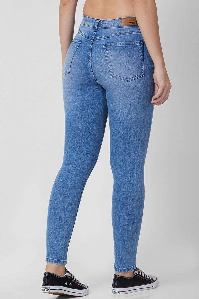 Light-Wash-Lycra-Skinny-Fit-Women-s-Jeans