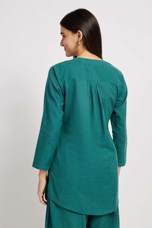 Printed-Cotton-Collared-Women-s-Casual-Wear-Kurta