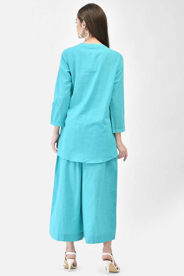 Solid-Cotton-Collared-Women-s-Kurta